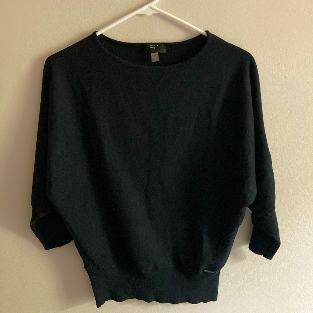 Tahari Black sweater